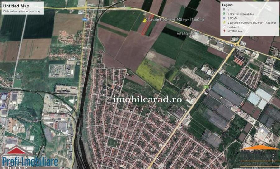 Teren intravilan 17.000 mp la Centura intre Metro si 6 Vanatori