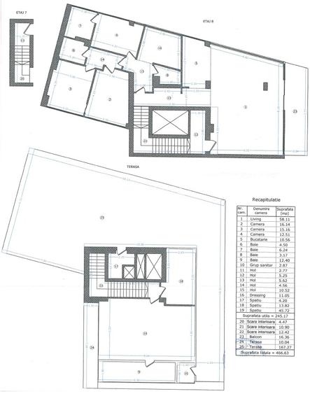 Penthouse tip duplex de vanzare 5 camere zona Titulescu - Banu Manta, Bucuresti - 1