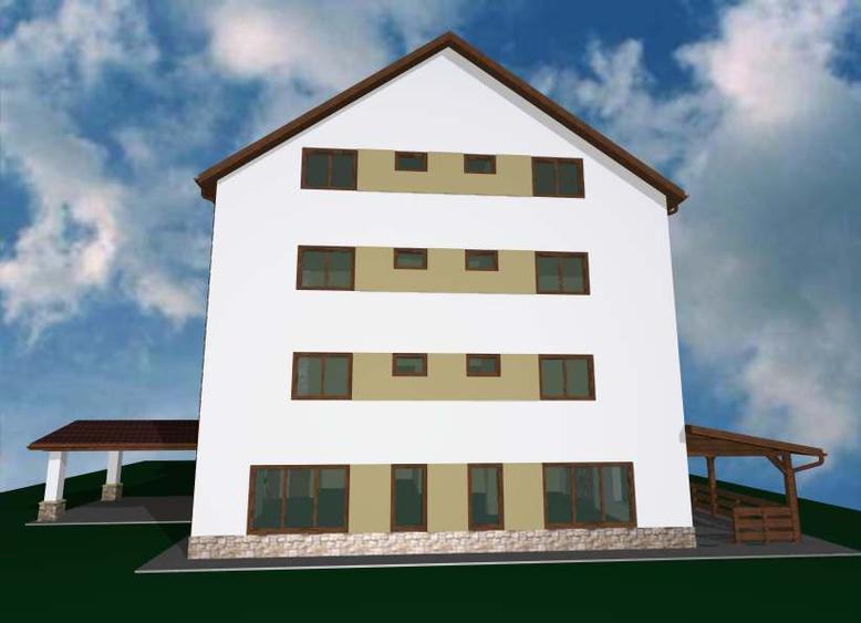 CASA LA ROSU CU PROIECT PENSIUNE - 712 MP