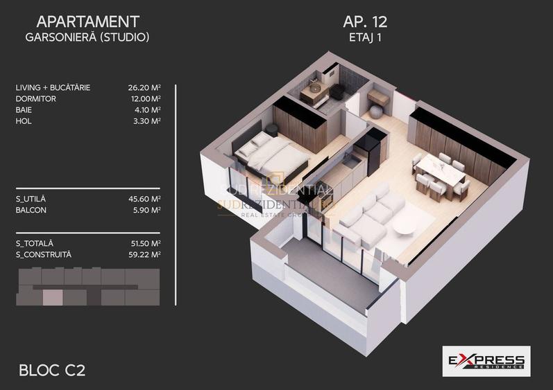 Nou! Apartament modern tip studio, imobil premium, Parc Tudor Arghezi - 7