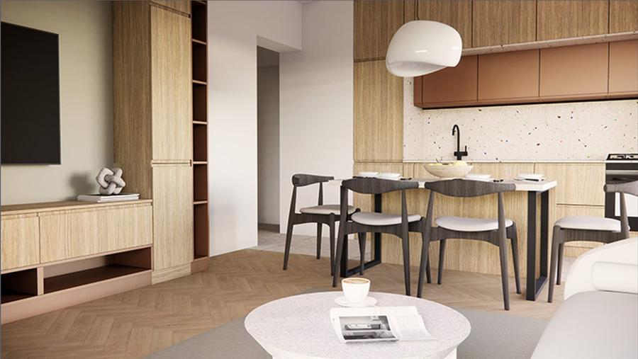 3 camere spatios ,ideal pentru familie cu incalzire prin pardoseala