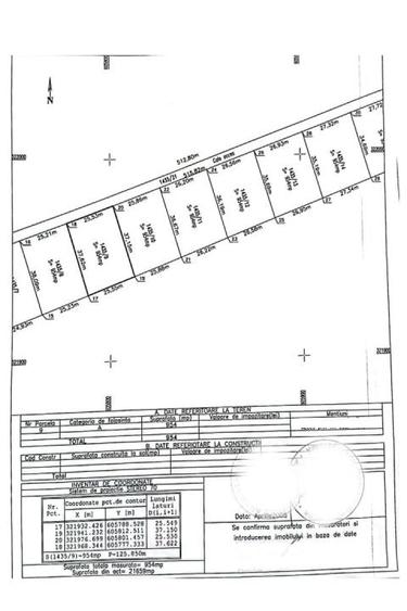 Vanzare teren intravilan Cernica_Tânganu, lot 954mp