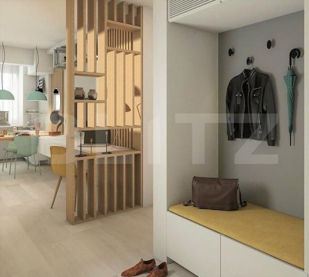 Apartament 2 camere, living cu bucătărie open space, balcon – 50 mp utili