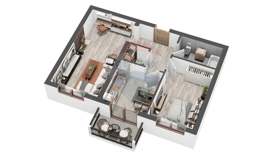 Apartament NOU LA CHEIE cu 2 camere de vânzare