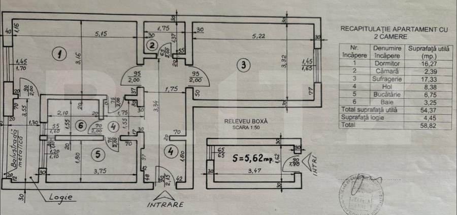 Apartament 2 camere, 54.37 mp, zona Ultracentral - Primarie