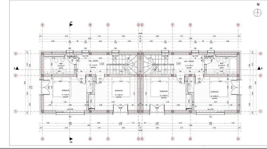 Casa tip duplex de vanzare, 127 mp utili, 229 mp teren, Someseni