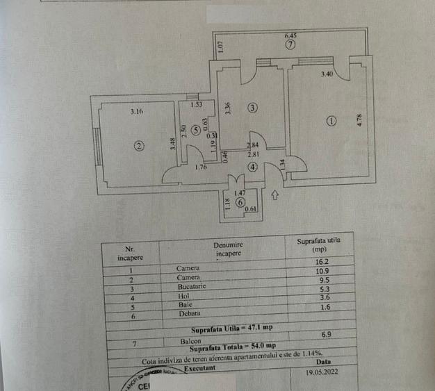- Apartament 2 camere, confort 1 decomandat, zona Plantelor