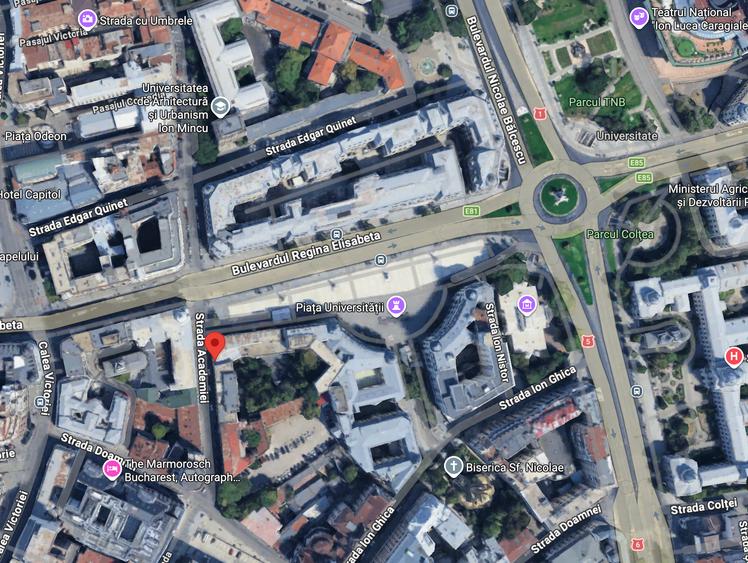 Garsonieră – Piața Universității (Str. Academiei) | 3 min Metrou | Centrală Bloc