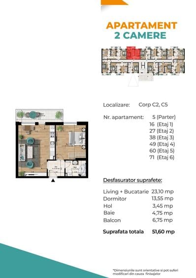 Metrou Berceni 350m - 2 camere tip studio 48.5mp