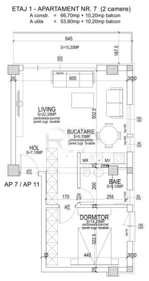 UP Boutique - Pipera Voluntari - APARTAMENT 2 CAMERE finisaje LUX