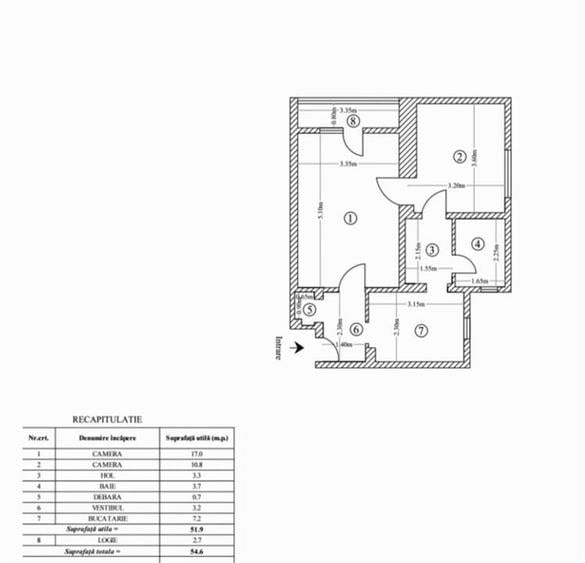 Apartament 2 Camere Decomandat Tudor Vladimirescu