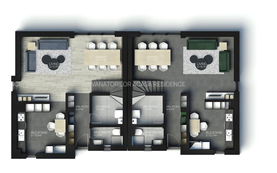 Vilă Premium C5 | 170 mp utili | Vânătorilor Acasă Residence, Mogoșoaia - 2