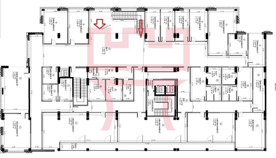 Spatiu 1200mp lift propriu functiuni mixte medical birouri invatamant