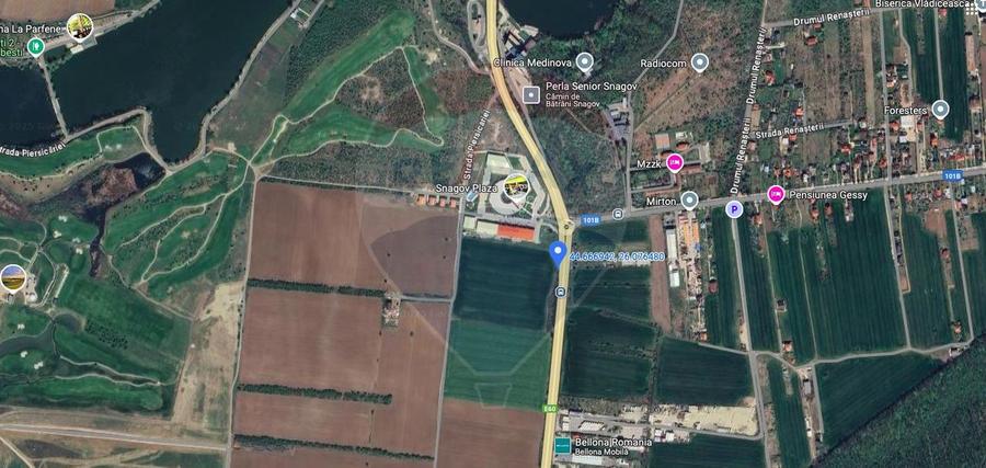 Teren 5,005mp Snagov /Deschidere la  DN 1