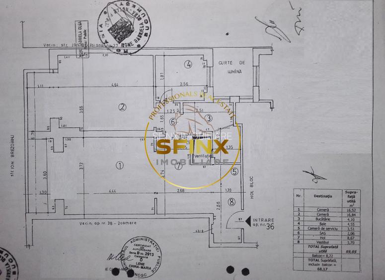2 camere Cismigiu/ bloc interbelic/ 68 mp/ centrala proprie - 14