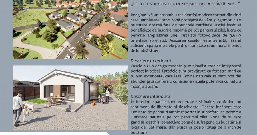 Casă modernă, parter, la cheie – în inima Tărlungenilor • Teren 511 mp