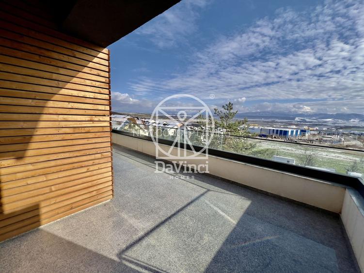 Penthouse 3 camere + 2 bai, intabulat, la cheie - terasa 19 mp - 2