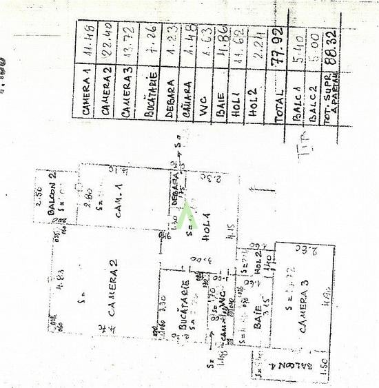 Apartament 3 camere, 80 mp, Calea Manastur