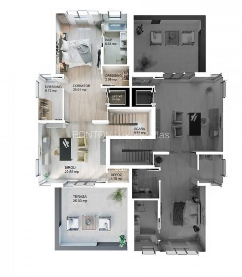 Bonton Villas Pipera, Dezvoltator, Vila 7 Camere cu Garaj, Faza 2, Finalizat - 3