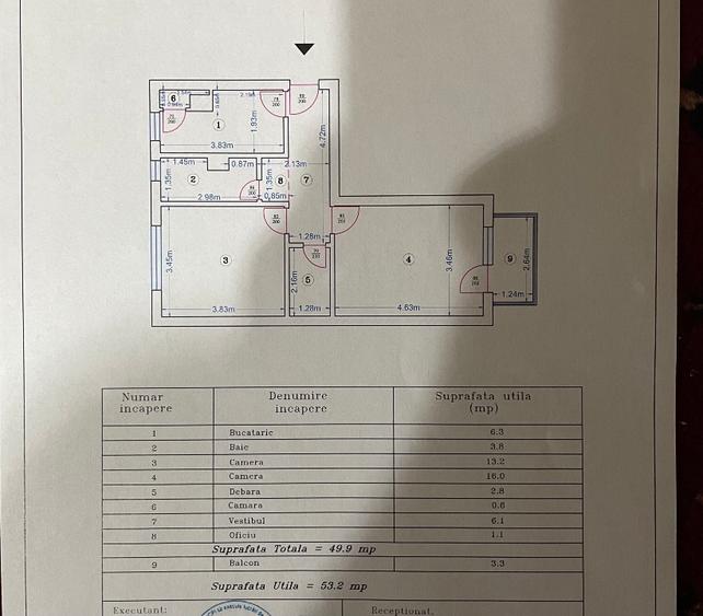 APARTAMENT 2 CAMERE 54 MP DECOMANDAT | GHIRLANDEI | ETAJ 2/4 | BLOC 1984