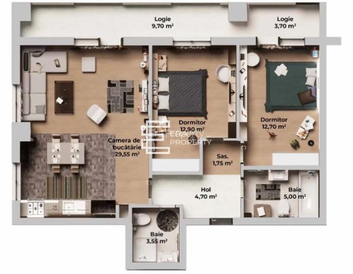 Apartament 3 camere, bloc nou, Calea Surii Mici-Zona de Vest - 1