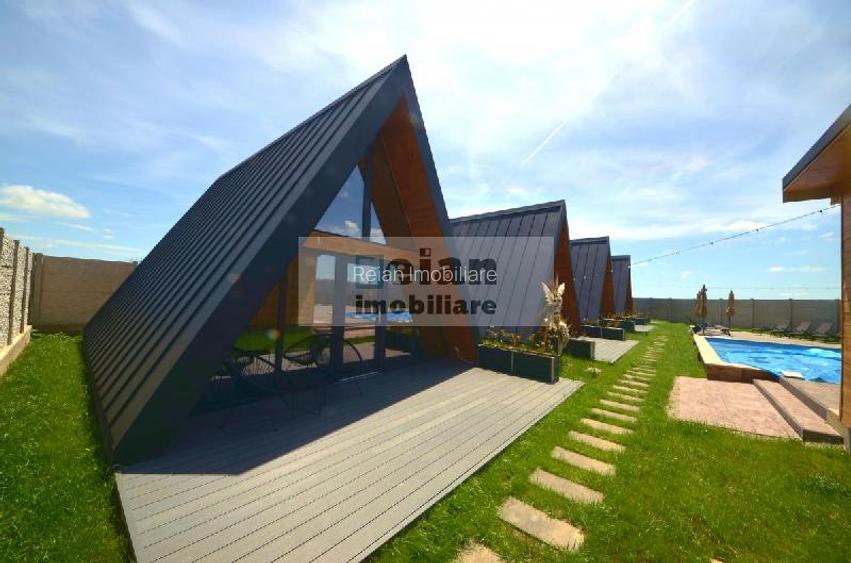 Gruiu, Complex Turistic De Vânzare, 4 Cabane A-frame, Piscină, Spatiu - 9