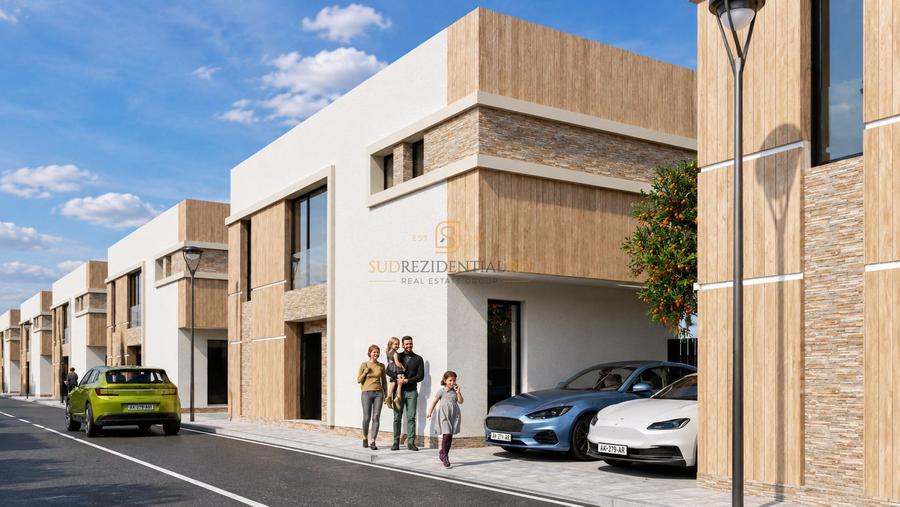 Vila moderna tip duplex, 4 camere, ansamblu privat cu loc de joaca