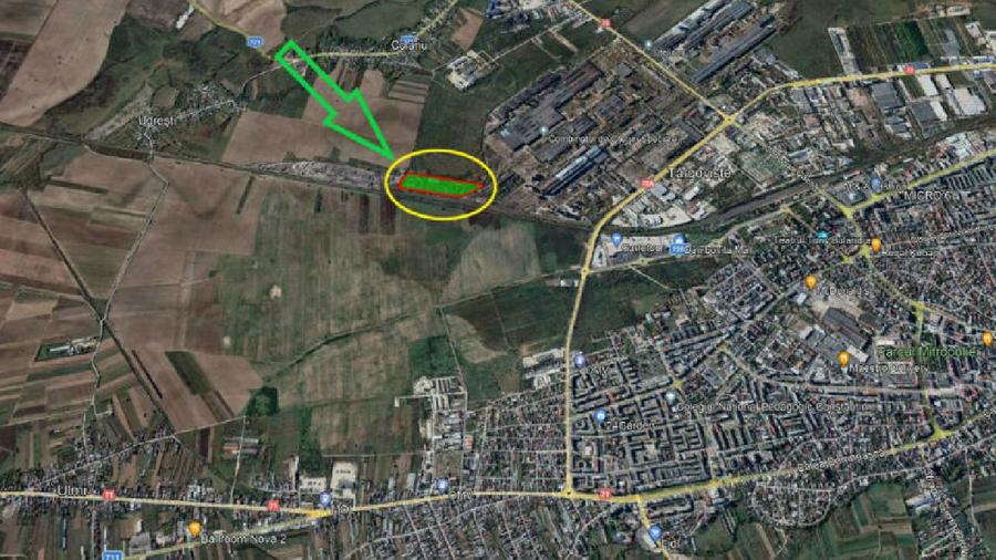 Teren industrial 46.495 mp - zona mall Dambovita - Combinat-Targoviste