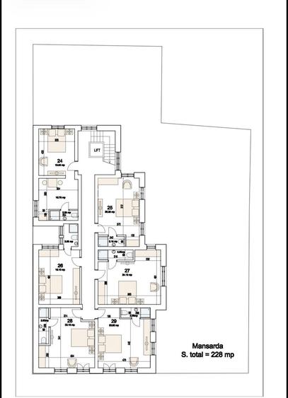 Imobil + teren cu autorizatie si proiect 29 apartamente  Kogalniceanu - Cismigiu - 22