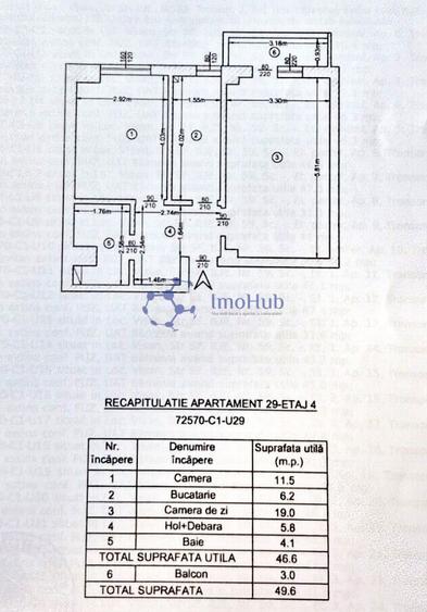 Apartament 2 camere Decomandat - 50mp - Visani MegaImage