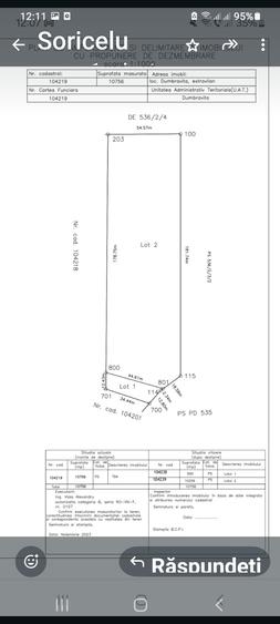 FARA COMISIOANE TEREN parcelabil 10756mp linga padure Comuna Dumbravita Brasov