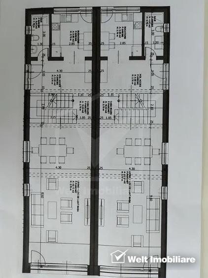 Duplex nou, 4 camere, 166 m.p. utili, Dambu Rotund/Calea Baciului