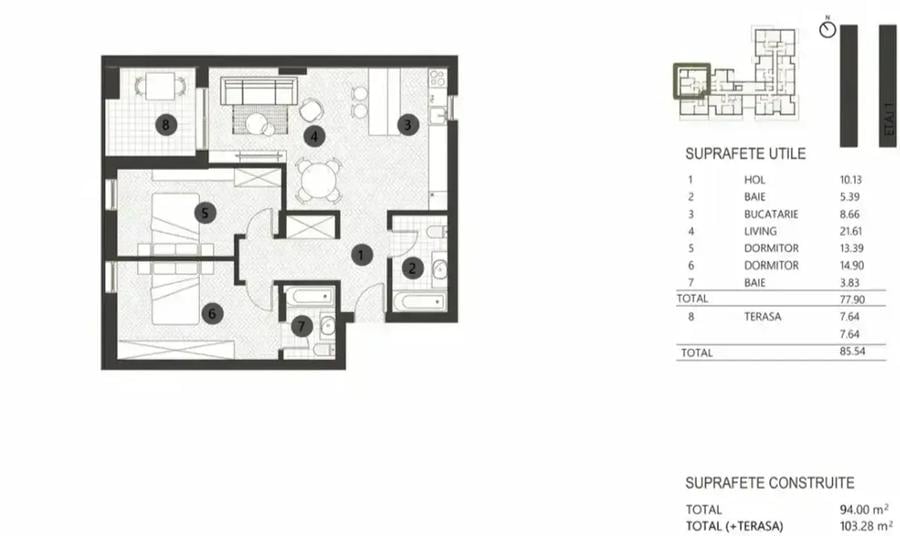Apartament 3 camere premium |Bloc Boutique | Barbu Văcărescu-Floreasca