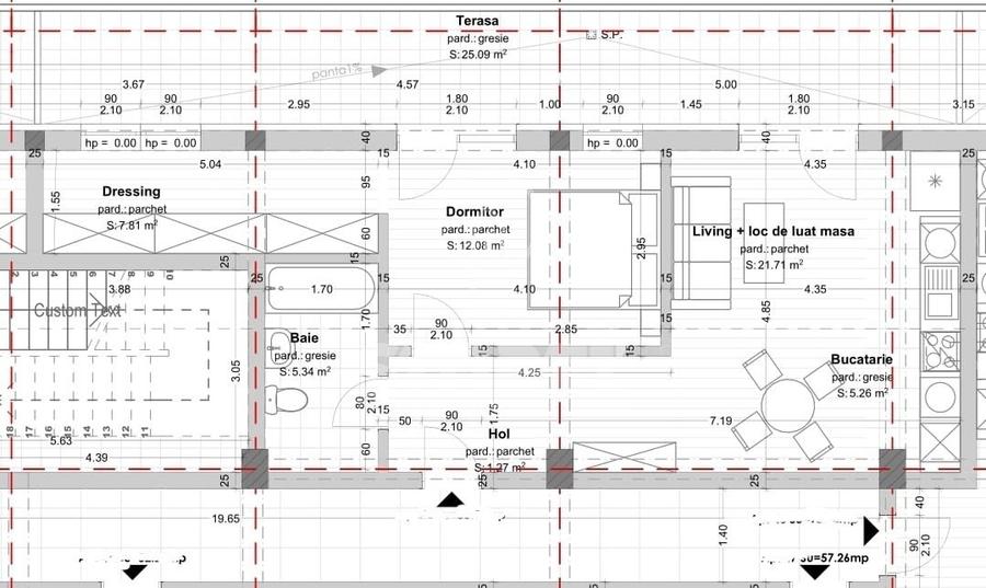 Apartament 2 camere bloc nou Dambul Rotund