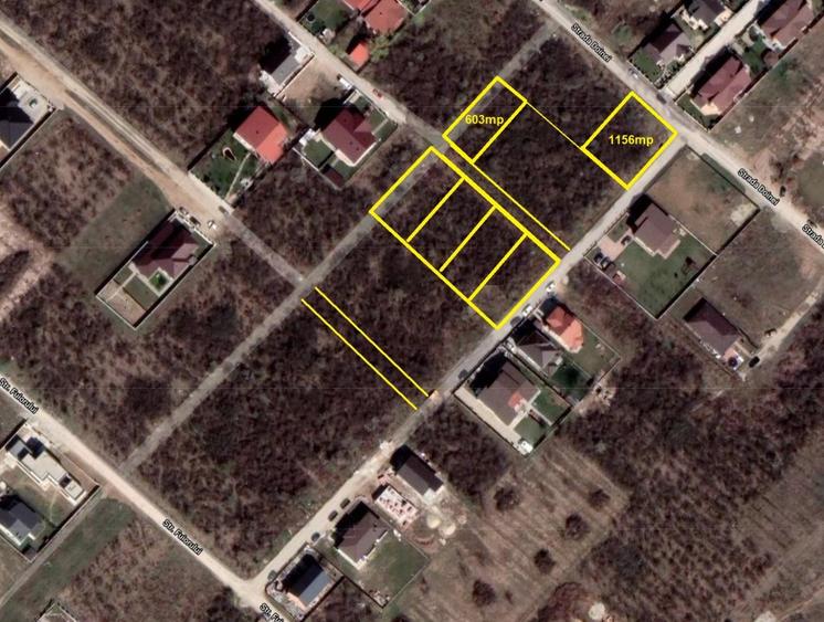 Mogosoaia, adiacent strazii Doinei, teren 603mp cu deschidere 20m, utilitati
