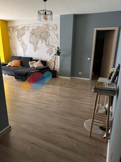 Apartament mobilat- utilat, 75 mp utili, 3 camere, zona Metro