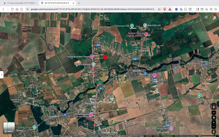 Teren intravilan 18.200 mp Saftica Balotesti
