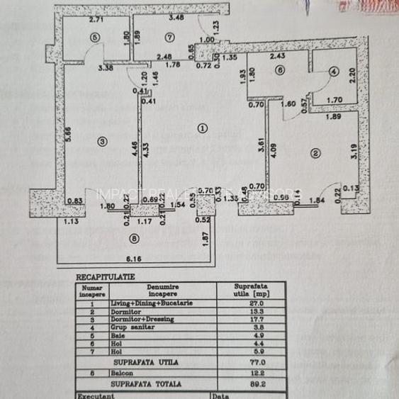 3 CAMERE LUX| 90 mp -Cortina 126| EROU IANCU NICOLAE - 1