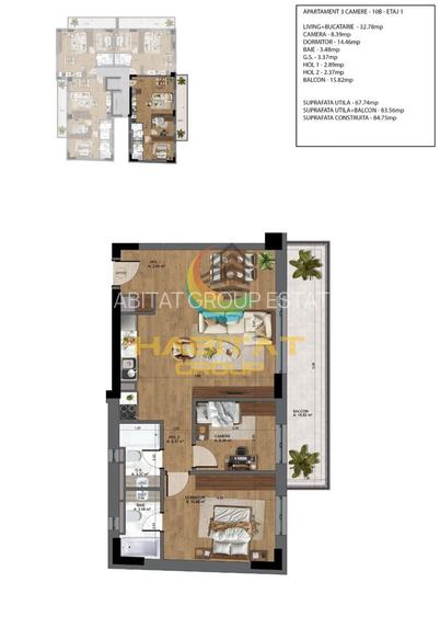 3 camere *parcare subterana inclusa *Ultracentral *finalizat - 18