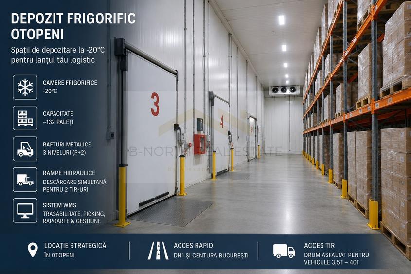 Depozitare frigorifică Otopeni | Acces rapid DN1 și Centura | Camere -20°C