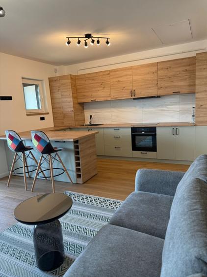 Apartament 2 camere, bloc nou 2024, curte privată și mansardă depozitare-mobilat