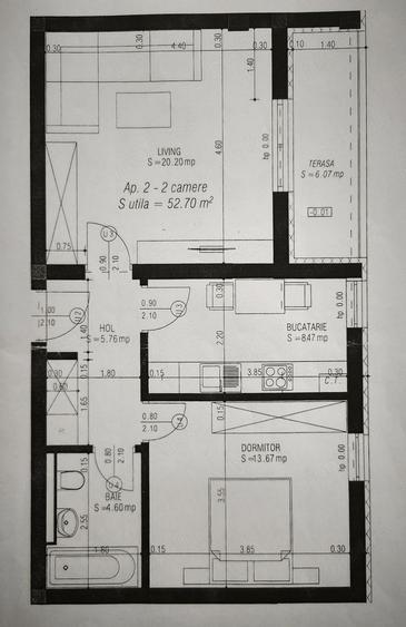 Braytim - Mures | 2 Camere | Decomandat | Mobilat si utilat | Parcare