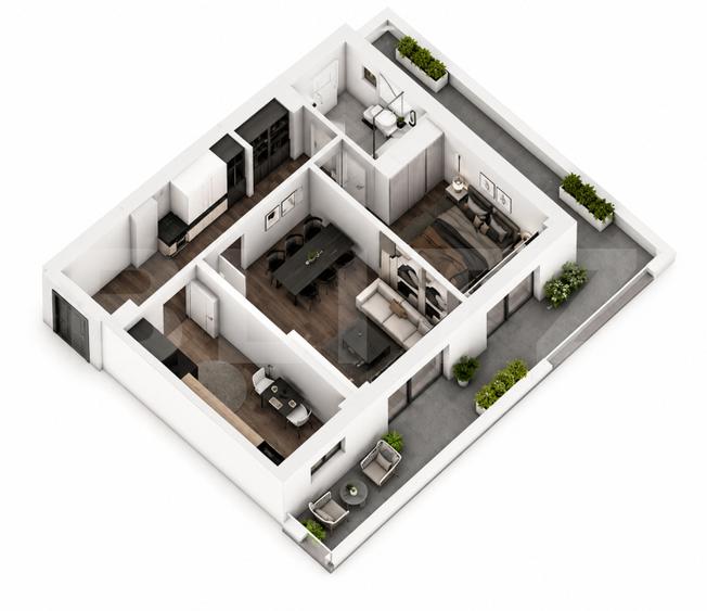 Apartament 2 camere, 81.13 mp, ansamblu 0% Comision Achiziție, Calea Severinului