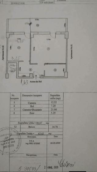 2 camere campus 63mp -Mobilat utilat