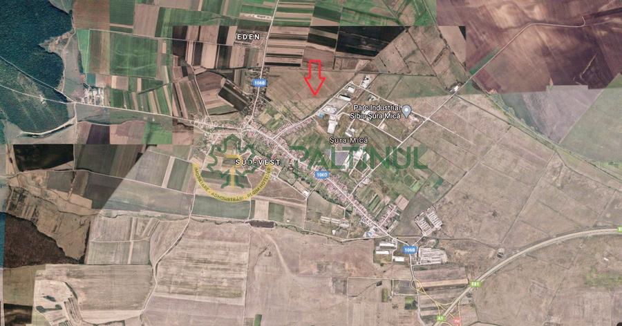 Teren de vanzare 13 euro mp, 6.000 mp - Parcul Industrial Sura Mica Sibiu