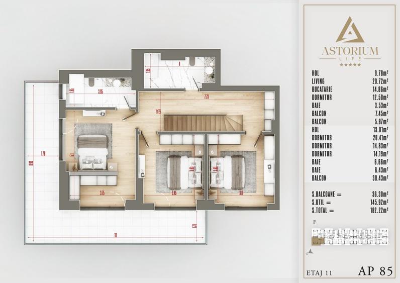 Apartament 5 Camere Duplex cu Finisaje de Lux | Rezidențial | Comision 0%