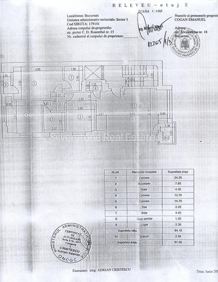 3 Splendid in Primaverii etaj 2 din 3, in bloc butic,  parcare - 19