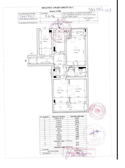 Dorobanti Apartament 4 camere transformat in 3-87 m2