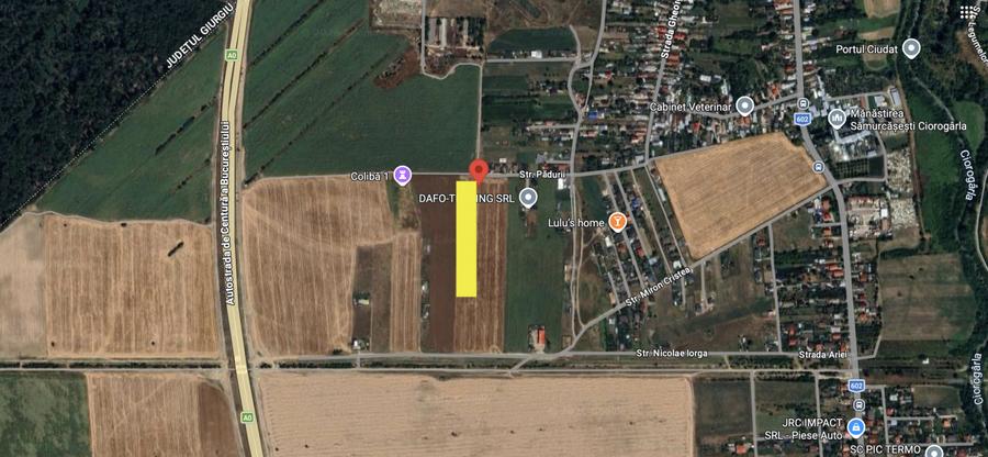 Oportunitate de Investiție Teren Intravilan Ciorogarla 5000MP Deschidere 36M!