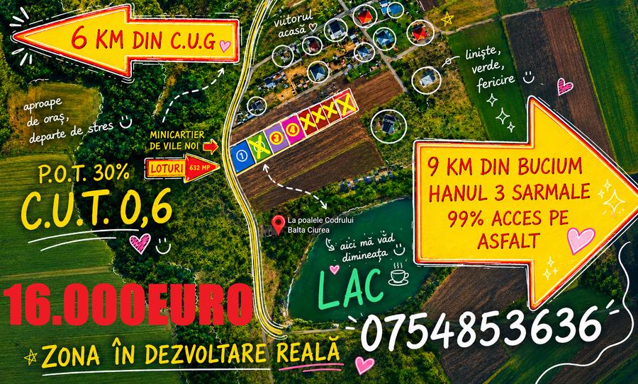 Cercu , Strada Hotarului , 3 km de cartier Visoianu , 16.000 euro